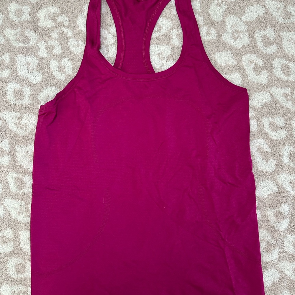 Lululemon Women's Racerback Tank Top - Magenta size 8